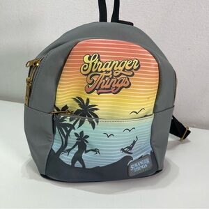 Funko Stranger Things Mini Backpack Purse Demogorgon Netflix Stripes Grey